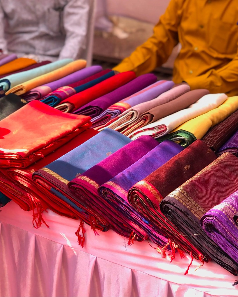 Handwoven textiles — barecreative editorial masthead background